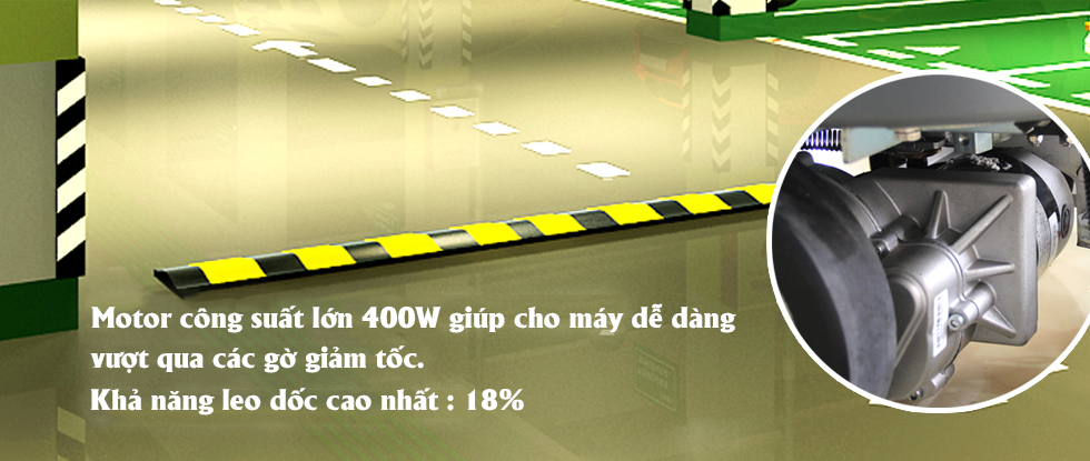 máy lau nhà leo dốc kraffer gm-ac